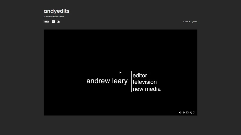 andyedits.com website screenshot