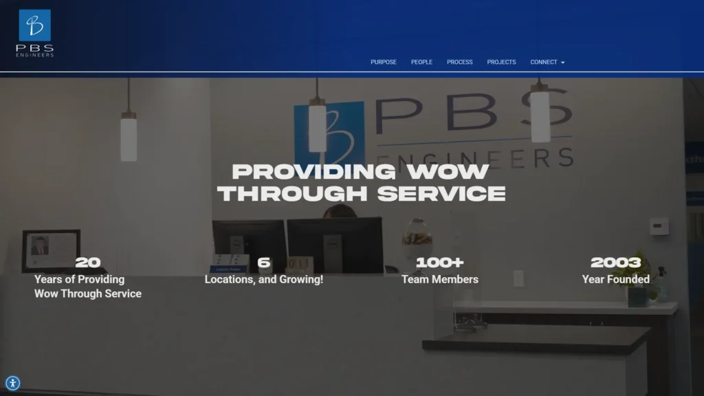 pbsengineers.com website screenshot